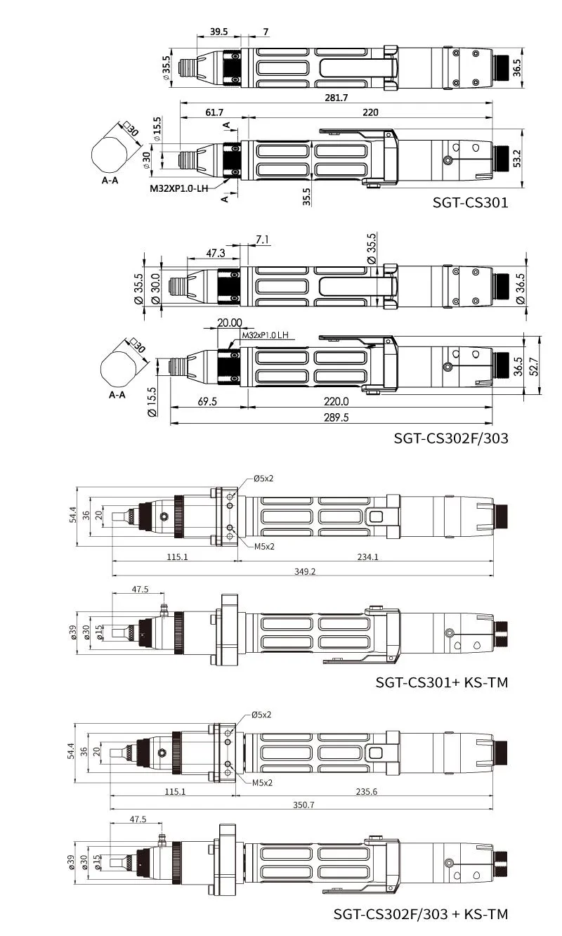 Kilews SGT-CS301/302F/303
Transducer Screwdriver