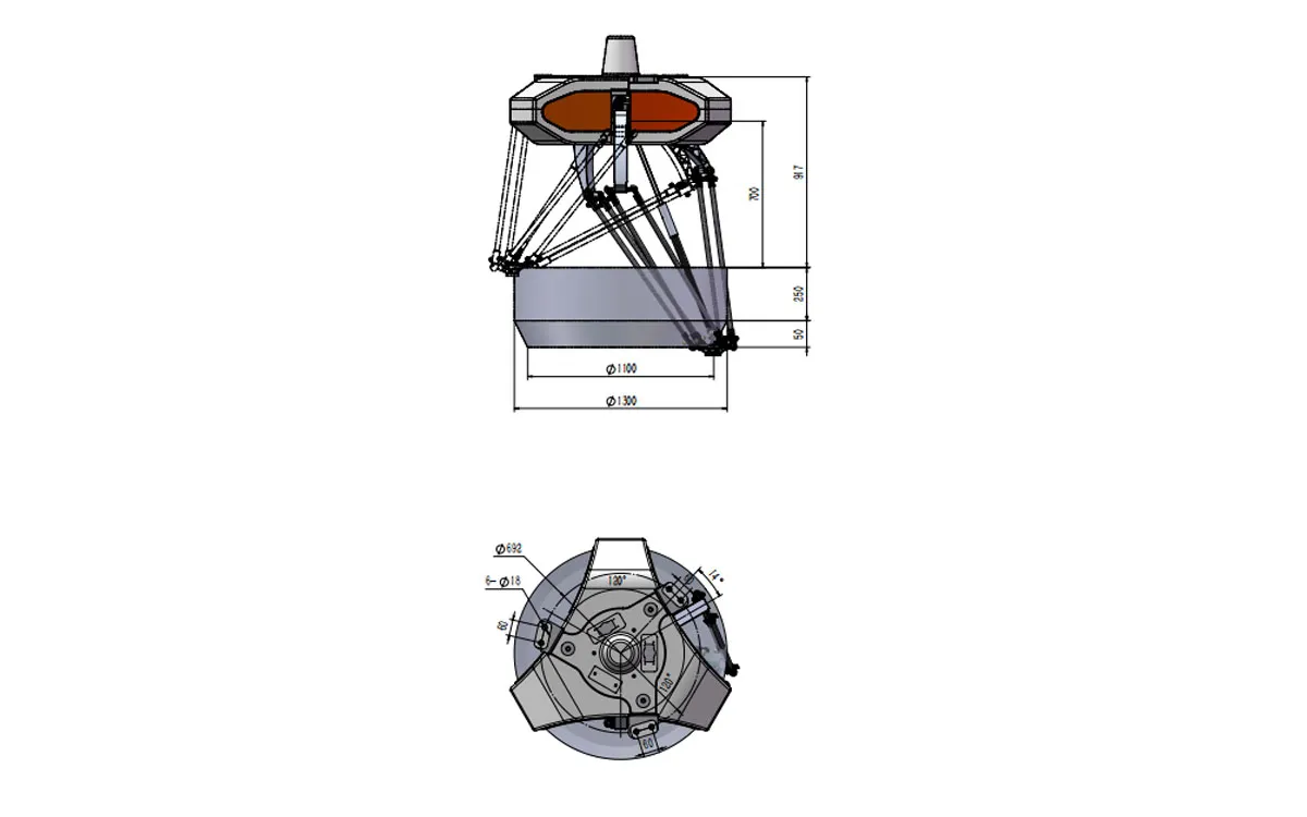 Robotphoenix BAT1300-S6 Delta Robot