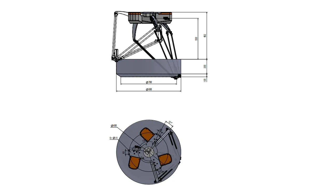 Robotphoenix BAT800M-E3 Delta Robot