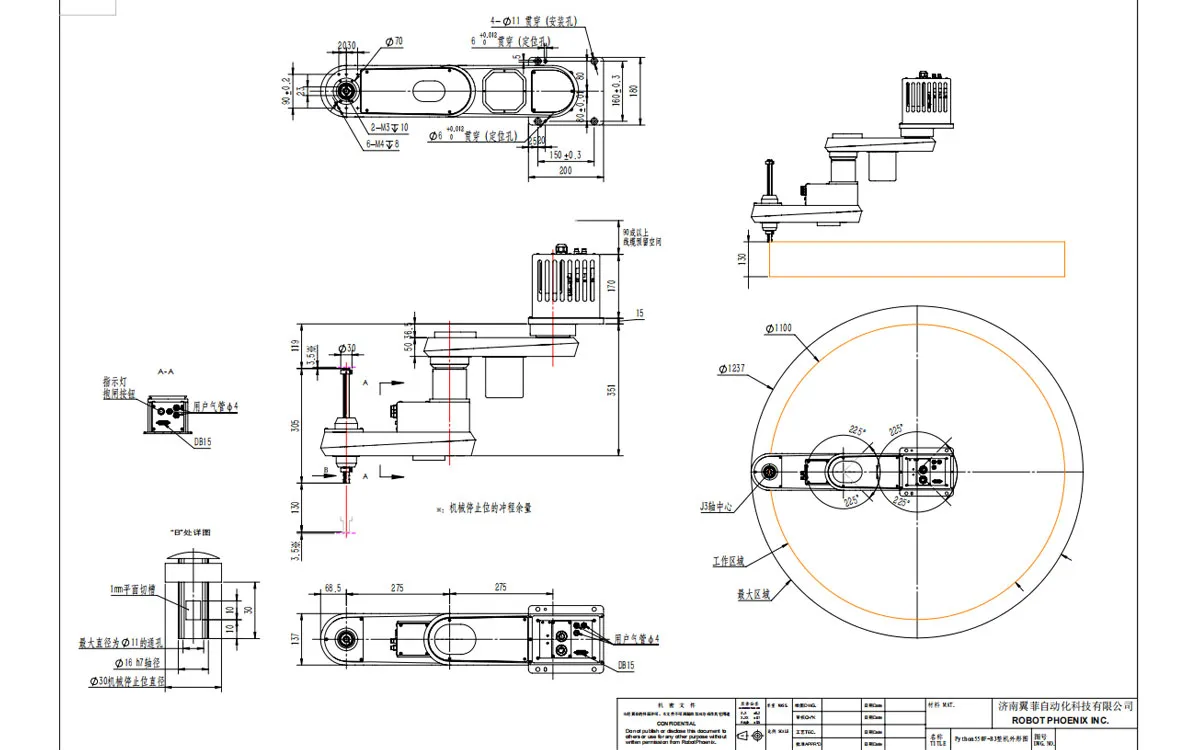 Robotphoenix Python550F-B3 SCARA Robot