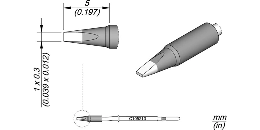 JBC C105-213 Forrasztóhegy