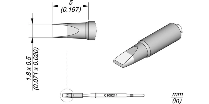 JBC C105-214 Forrasztóhegy