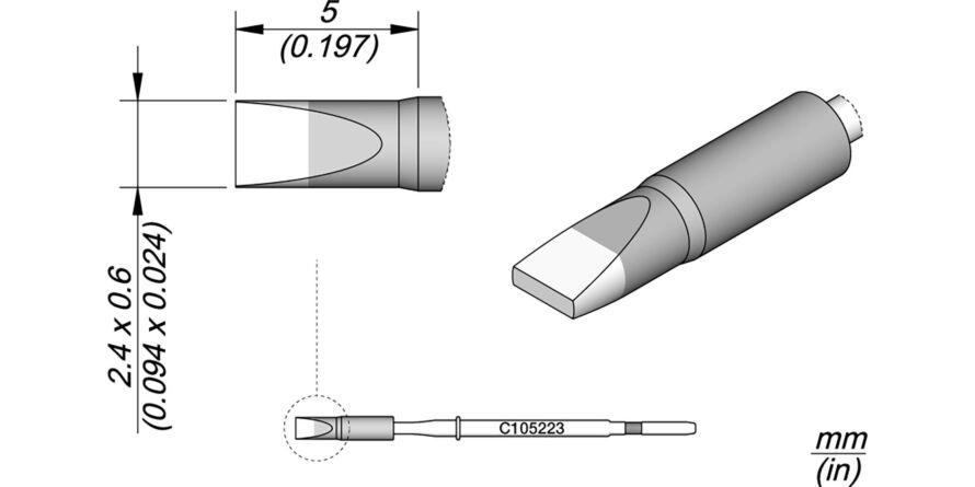 JBC C105-223 Forrasztóhegy
