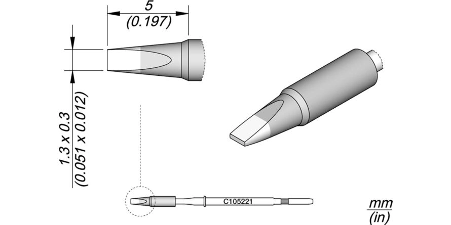 JBC C105-221 Forrasztóhegy
