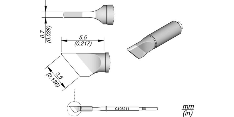JBC C105-211 Forrasztóhegy