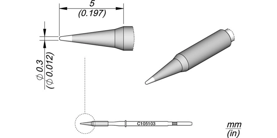 JBC C105-103 Forrasztóhegy