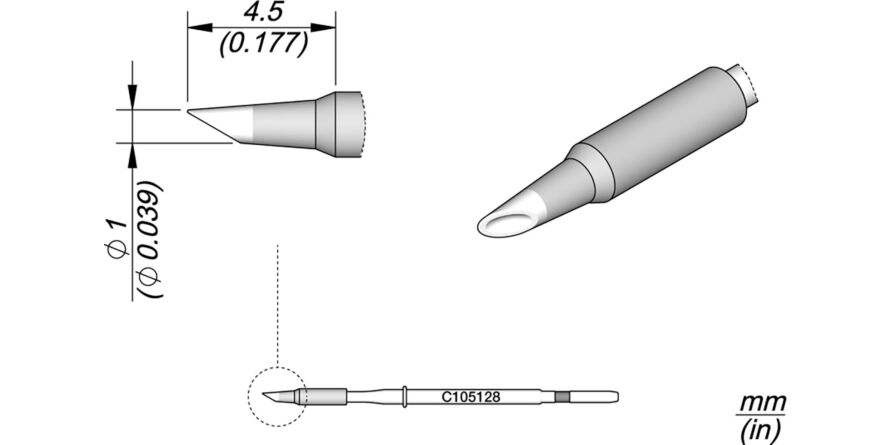 JBC C105-128 Forrasztóhegy