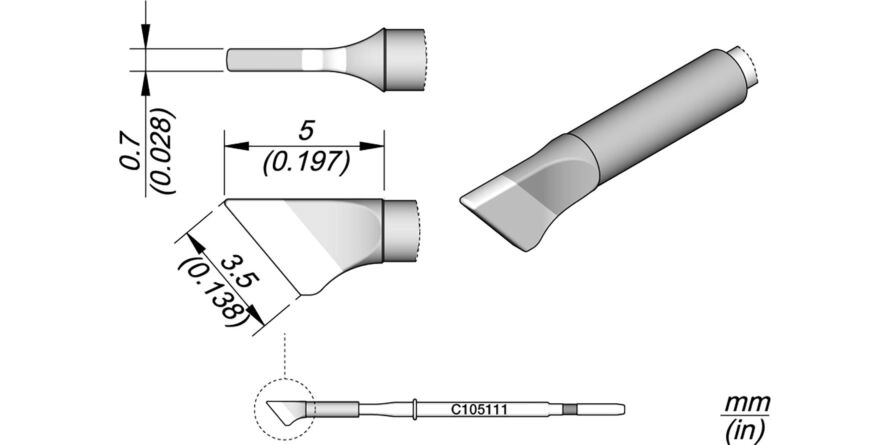 JBC C105-111 Forrasztóhegy