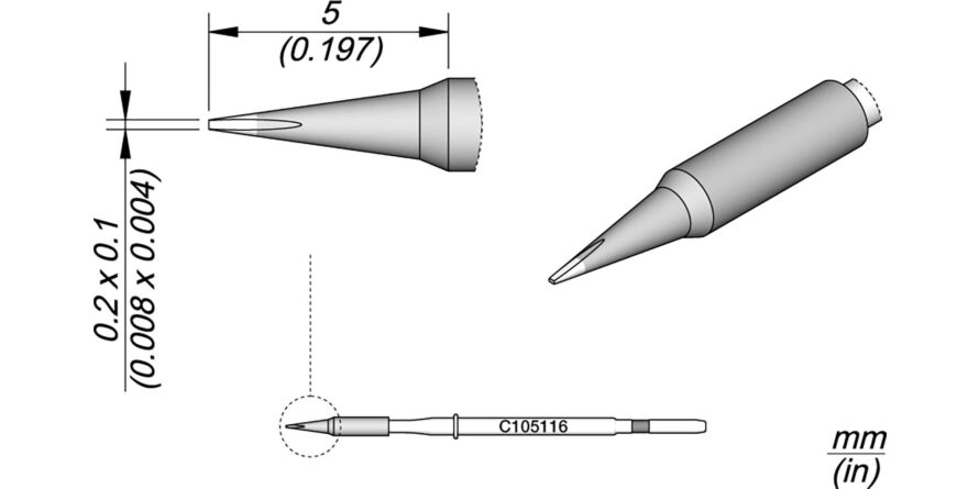 JBC C105-116 Forrasztóhegy