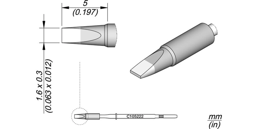 JBC C105-222 Forrasztóhegy
