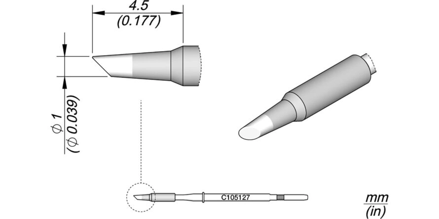 JBC C105-127 Forrasztóhegy