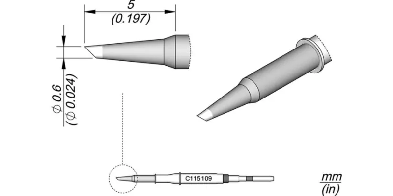 JBC C115-109 Forrasztóhegy