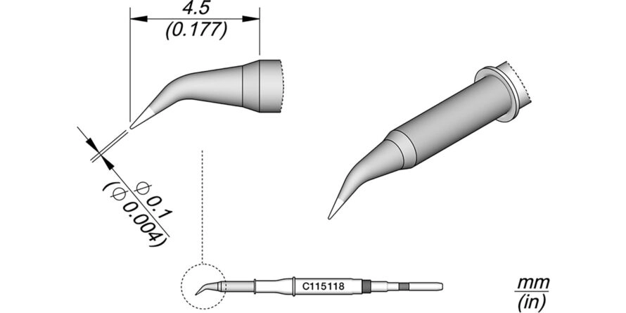 JBC C115-118 Forrasztóhegy