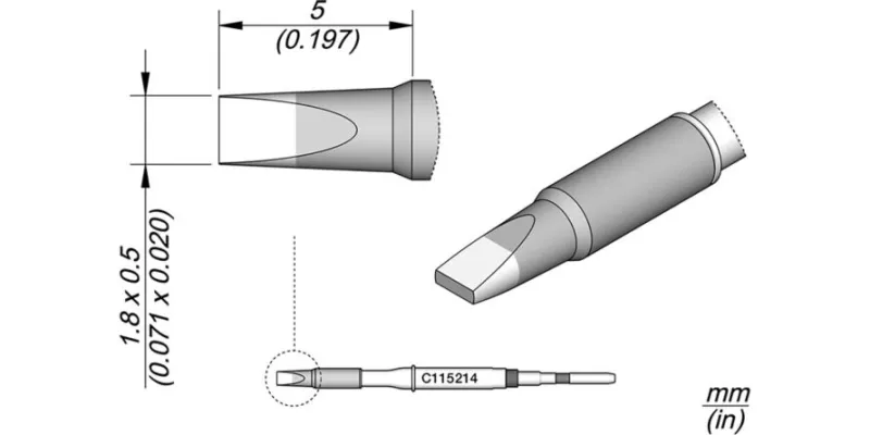 JBC C115-214 Forrasztóhegy