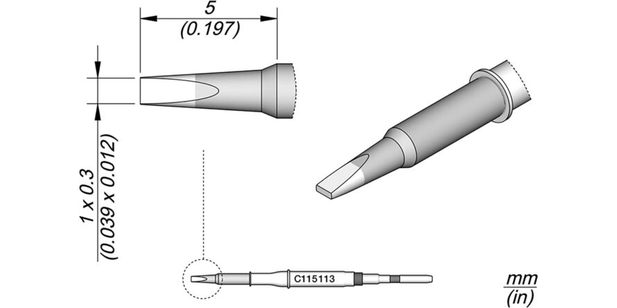 JBC C115-113 Forrasztóhegy