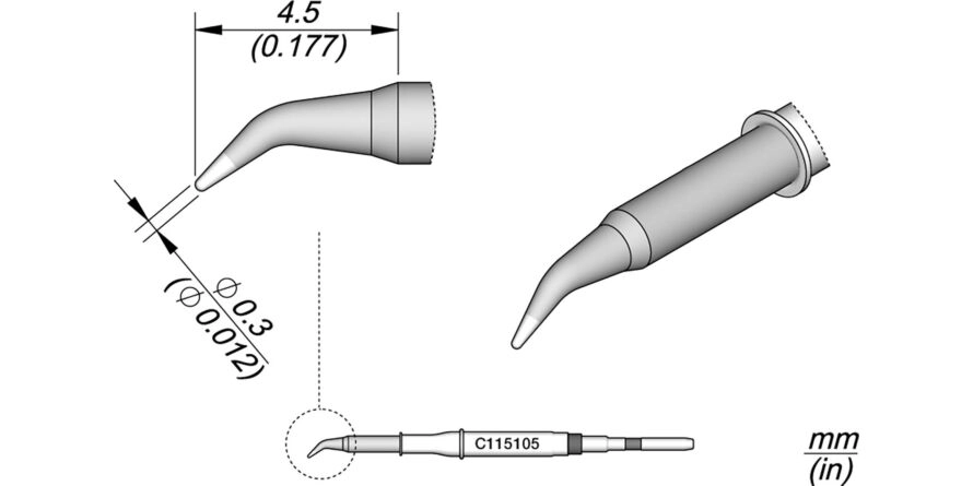 JBC C115-105 Forrasztóhegy