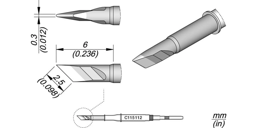 JBC C115-112 Forrasztóhegy