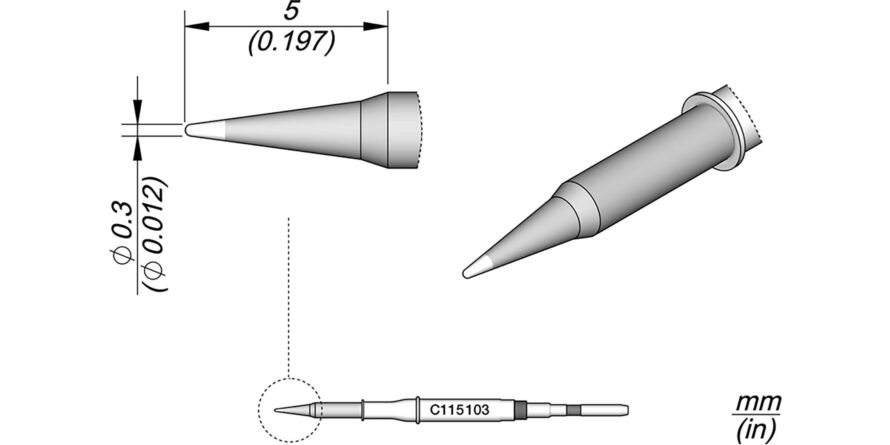 JBC C115-103 Forrasztóhegy