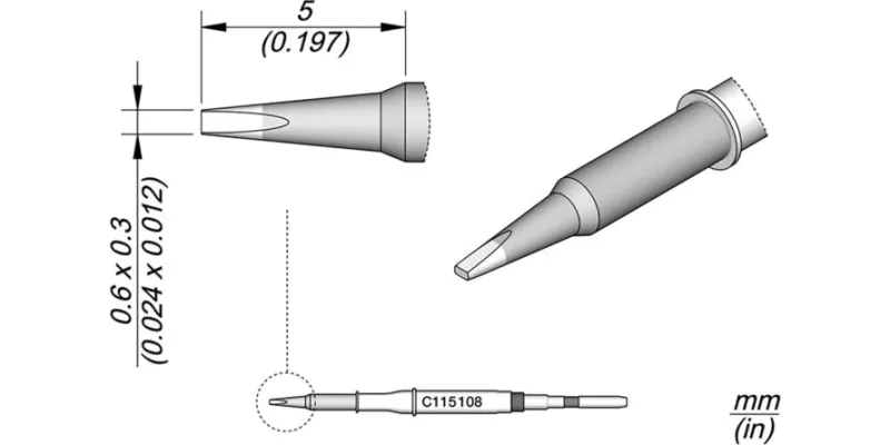 JBC C115-108 Forrasztóhegy