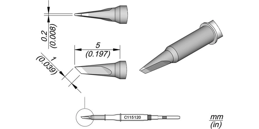 JBC C115-120 Forrasztóhegy