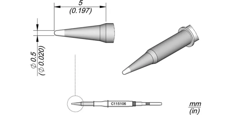 JBC C115-106 Forrasztóhegy