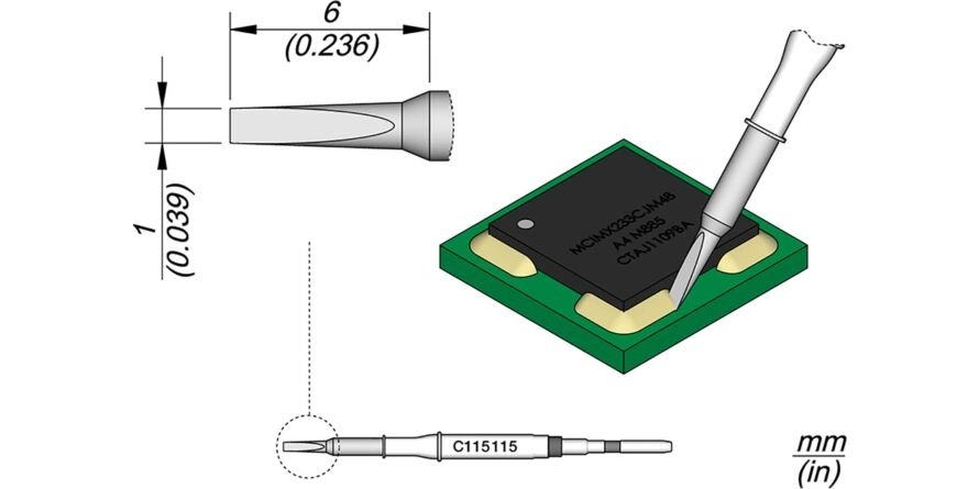 JBC C115-115 Forrasztóhegy