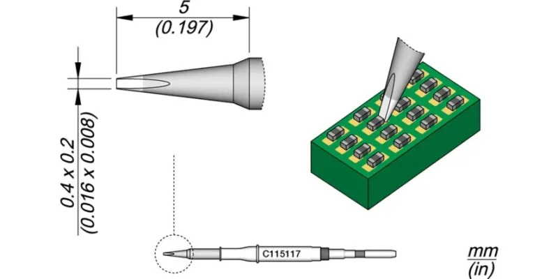 JBC C115-117 Forrasztóhegy