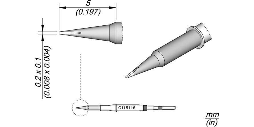 JBC C115-116 Forrasztóhegy