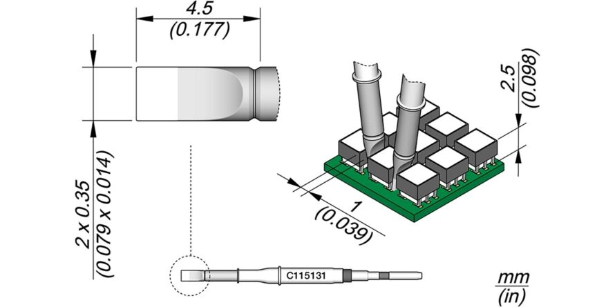 JBC C115-131 Forrasztóhegy