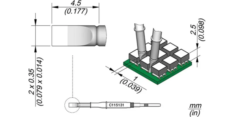 JBC C115-131 Forrasztóhegy