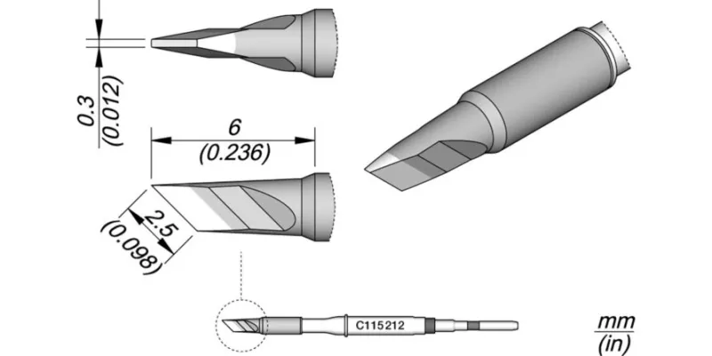 JBC C115-212 Forrasztóhegy