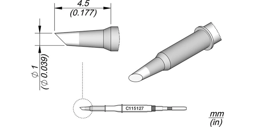 JBC C115-127 Forrasztóhegy