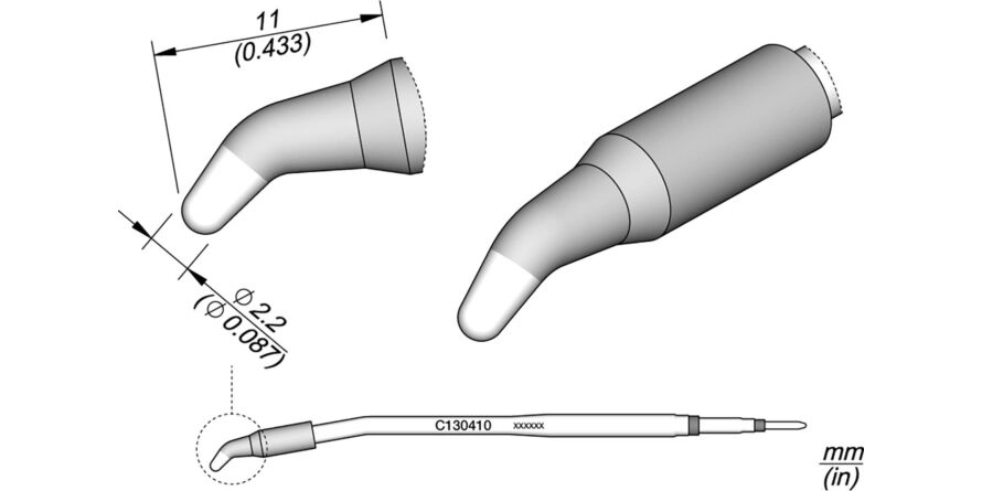 JBC C130-410 Forrasztóhegy