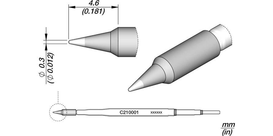 JBC C210-001 Forrasztóhegy