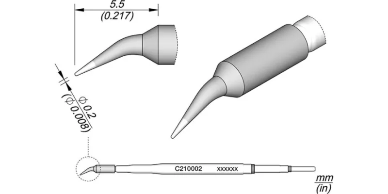 JBC C210-002 Forrasztóhegy