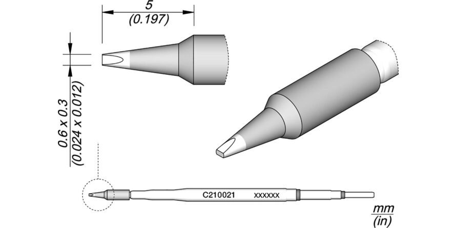 JBC C210-021 Forrasztóhegy