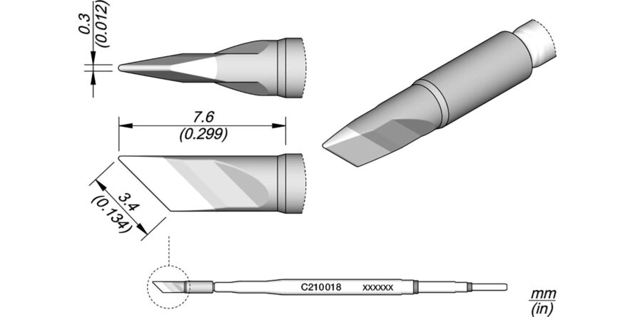 JBC C210-018 Forrasztóhegy