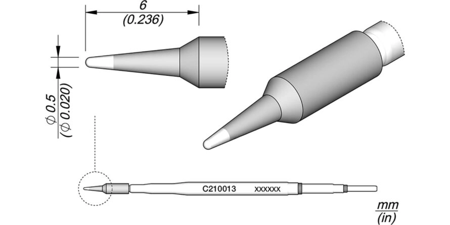 JBC C210-013 Forrasztóhegy