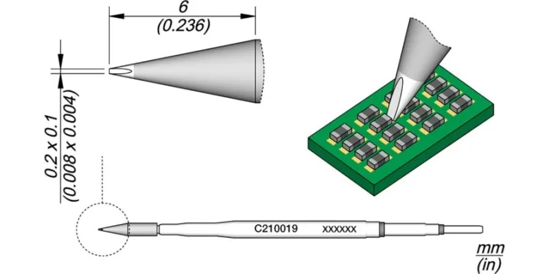 JBC C210-019 Forrasztóhegy