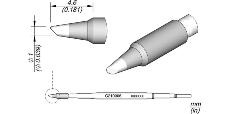 JBC C210-006 Forrasztóhegy