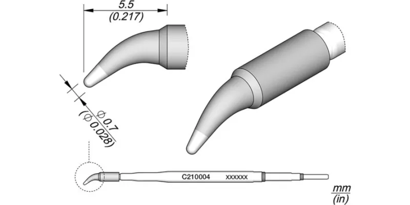 JBC C210-004 Forrasztóhegy