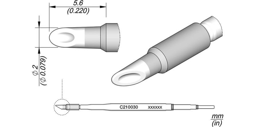 JBC C210-030 Forrasztóhegy