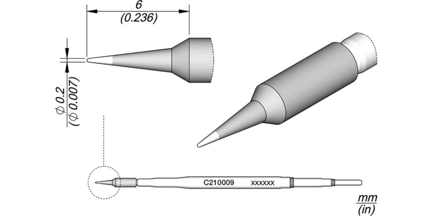 JBC C210-009 Forrasztóhegy