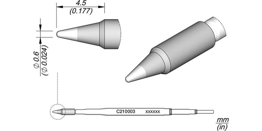 JBC C210-003 Forrasztóhegy