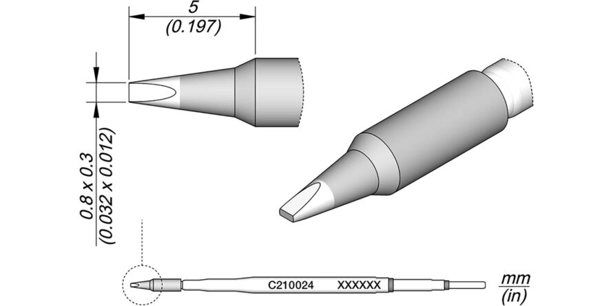 JBC C210-024 Forrasztóhegy