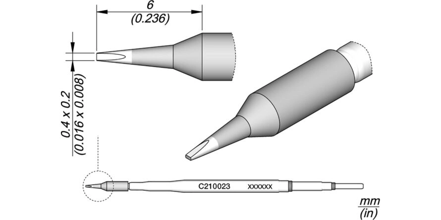 JBC C210-023 Forrasztóhegy