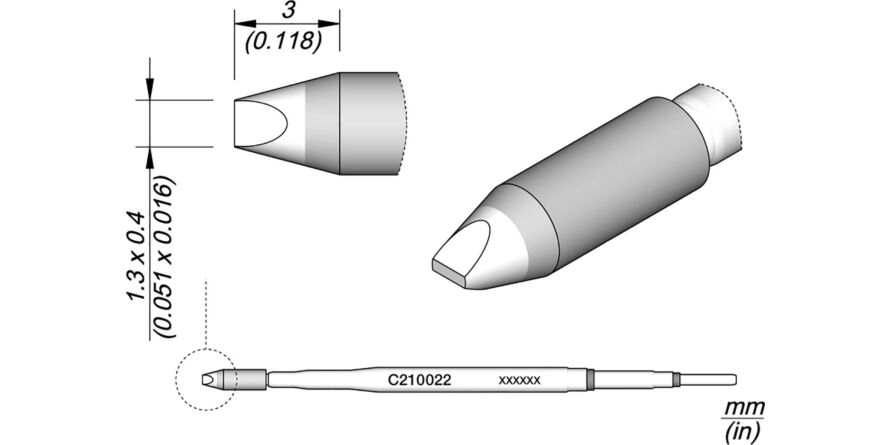 JBC C210-022 Forrasztóhegy