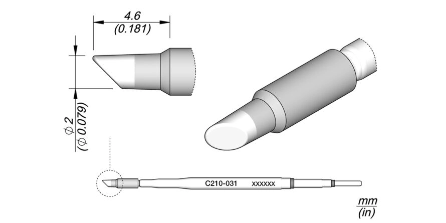 JBC C210-031 Forrasztóhegy