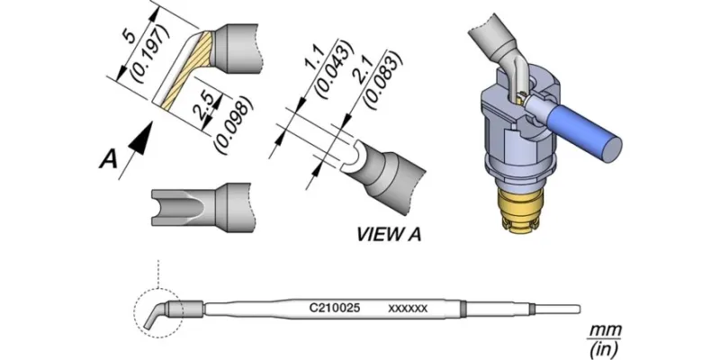JBC C210-025 Forrasztóhegy