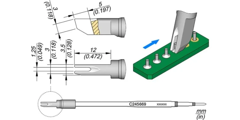 JBC C245-669 Forrasztóhegy